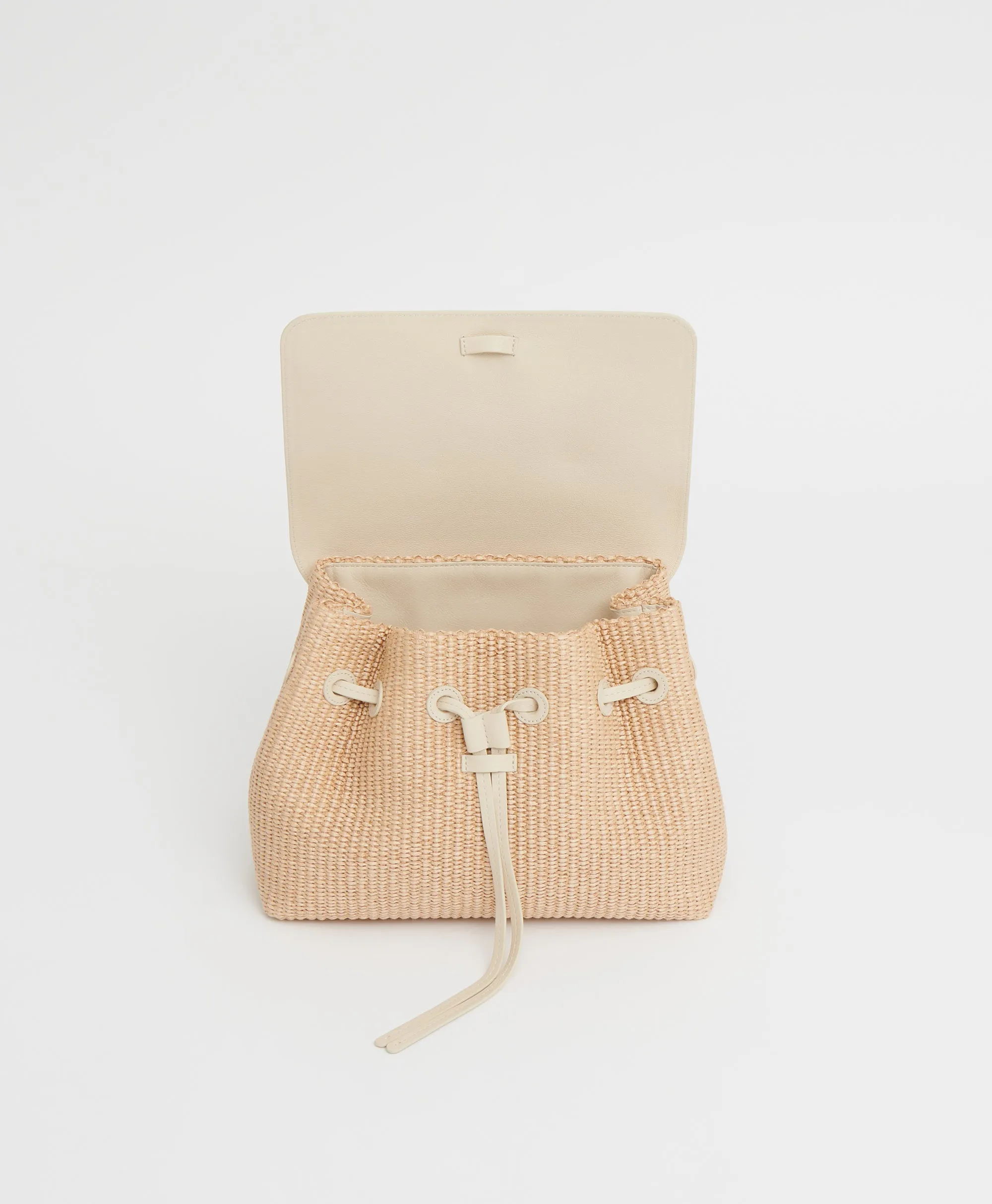 Soft Lady Bag - Natural Raffia/Avorio