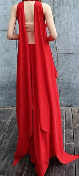 Summer Chiffon Sleeveless Bohemia Maxi Dress