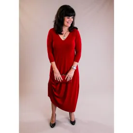 Sympli 3/4 Sleeve Drama Dress