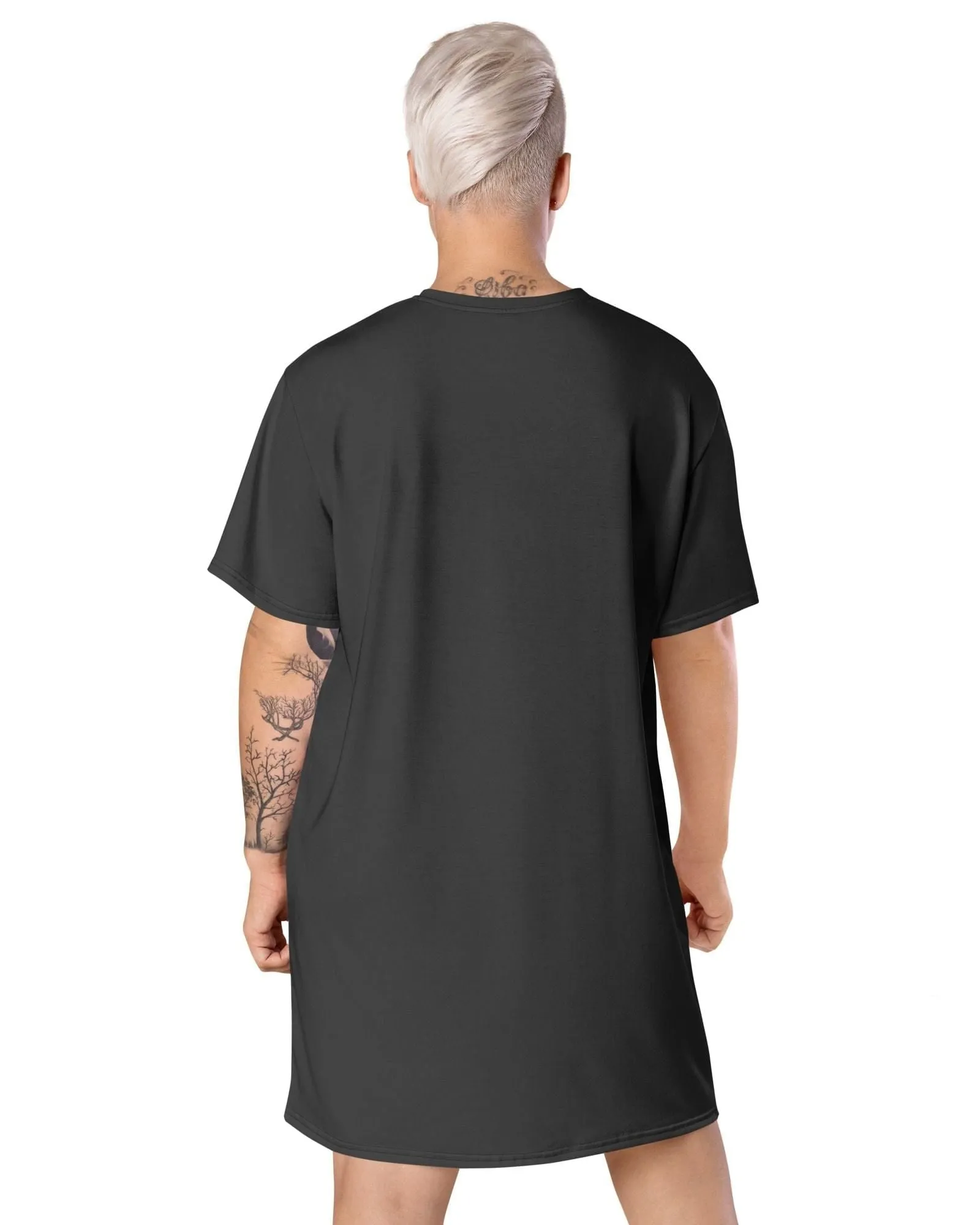 T-Shirt Dress: Spooky Beats Eclipse - Exclusive Halloween Style