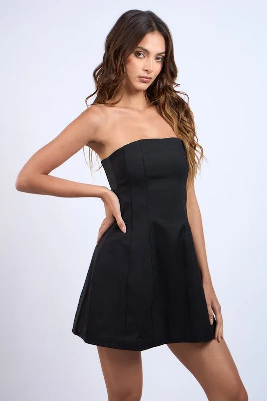 Tasha Sleeveless Mini Dress Black