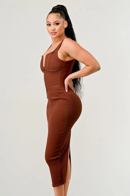 TEEK - Brown Babe Midi Dress