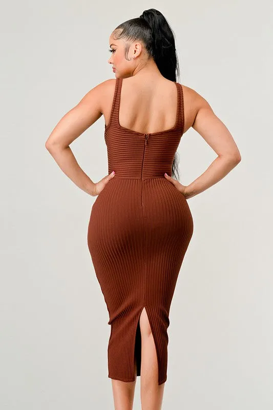 TEEK - Brown Babe Midi Dress