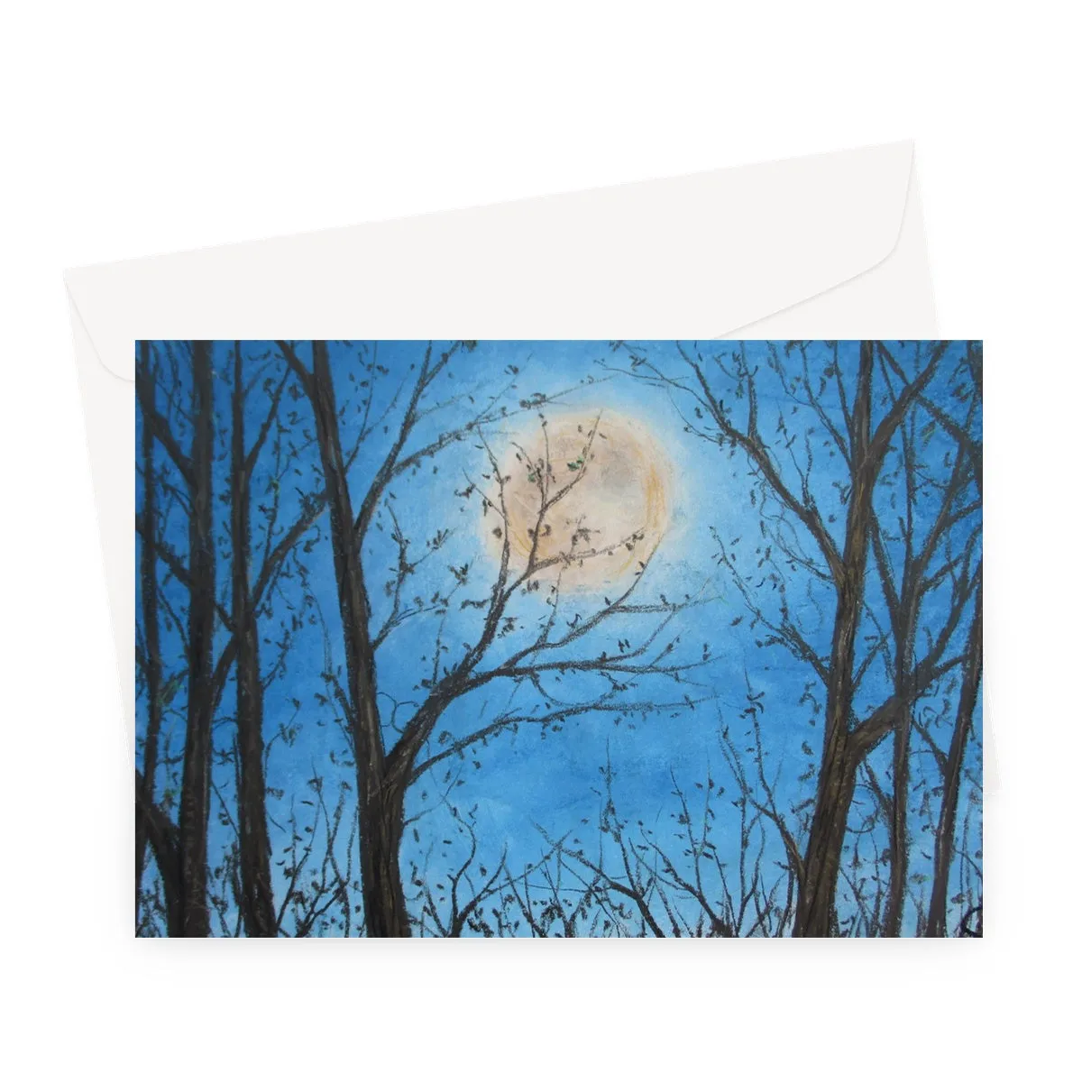 Wood Night Light ~ Greeting Card