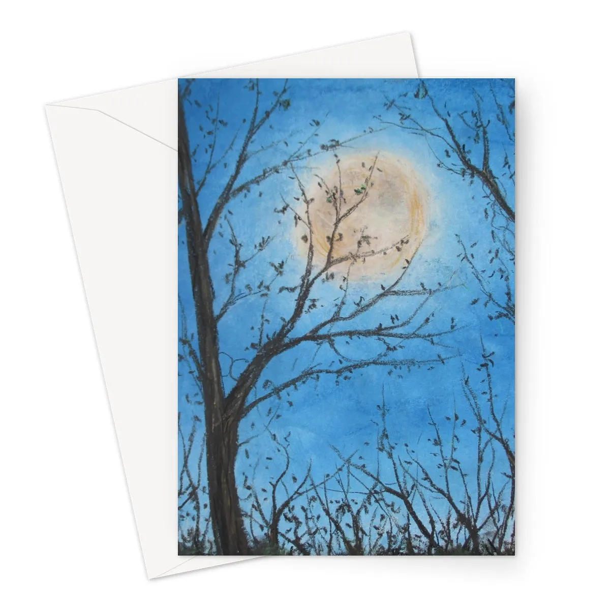 Wood Night Light ~ Greeting Card