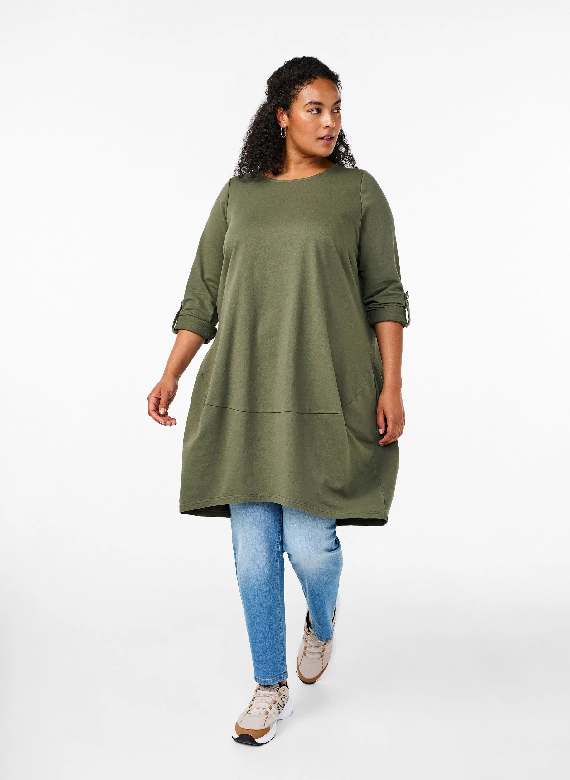 Zizzi Anita Dress in Green